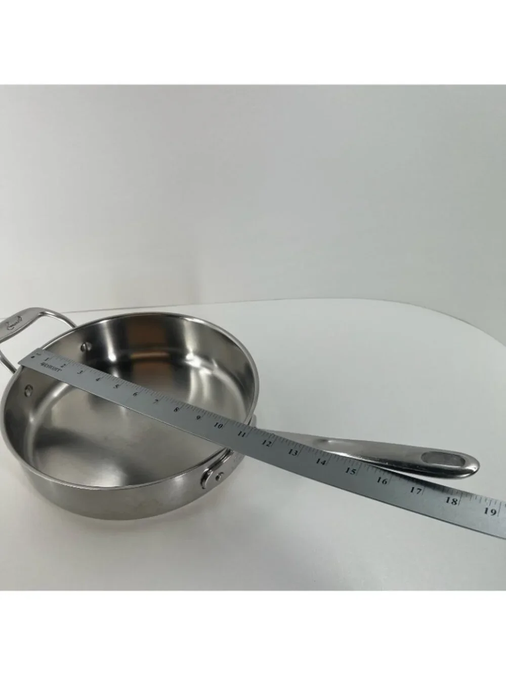 Emeril 3qt Sauté Pan Stainless Steel Copper Band Skillet Helper Handle 10.5 Inch